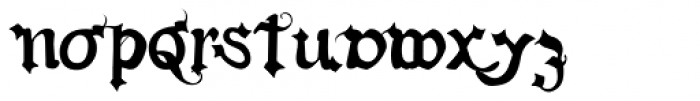 Gotische Calligraphic Font LOWERCASE