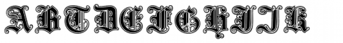 Gotische3 Lined Font LOWERCASE