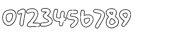 Gotta Illusy Hollow Font OTHER CHARS