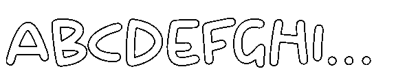 Gotta Illusy Hollow Font UPPERCASE