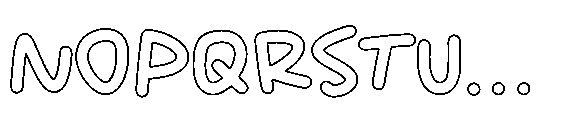 Gotta Illusy Hollow Font LOWERCASE