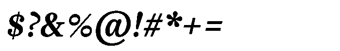 Gotta Scotch Bold Italic Font OTHER CHARS