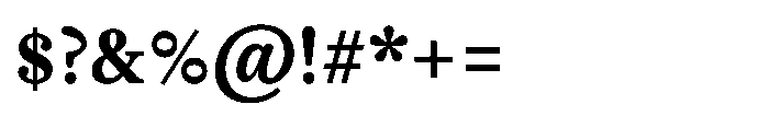 Gotta Scotch Bold Font OTHER CHARS