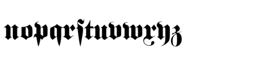 Gotteslob Font LOWERCASE