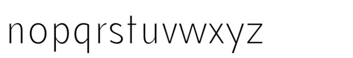 Gouble Extra Light Font LOWERCASE