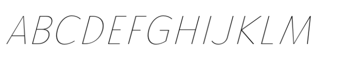Gouble Thin Italic Font UPPERCASE