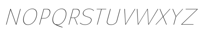 Gouble Thin Italic Font UPPERCASE