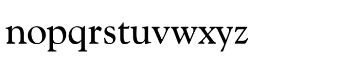 Goudy Catalogue Std Regular Font LOWERCASE