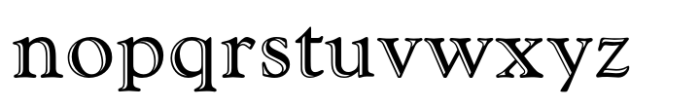 Goudy Handtooled Regular Font LOWERCASE