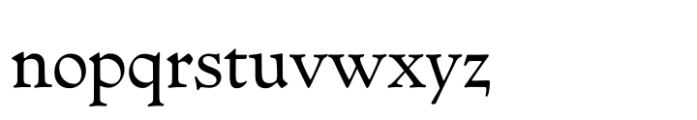 Goudy Lanston Subhead Font LOWERCASE