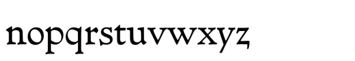 Goudy Lanston Text Font LOWERCASE