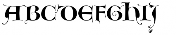 Goudy Lombardy Font LOWERCASE