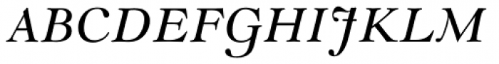 Goudy Modern MT Italic Font UPPERCASE