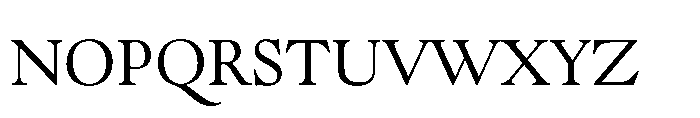 Goudy Modern Now Light Font UPPERCASE