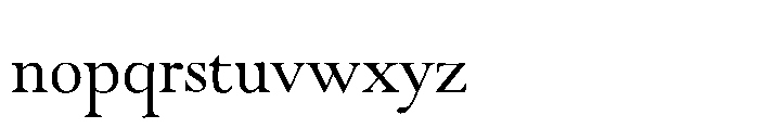 Goudy Modern Now Light Font LOWERCASE