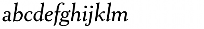 Goudy National Italic Font LOWERCASE