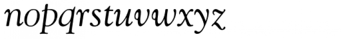 Goudy Old Style Italic Font LOWERCASE