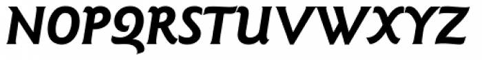 Goudy Sans Pro Bold Italic Font UPPERCASE
