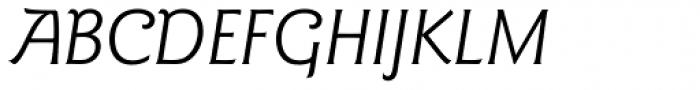 Goudy Sans Pro Book Italic Font UPPERCASE