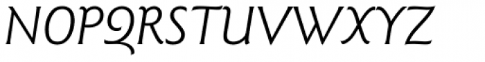 Goudy Sans Pro Book Italic Font UPPERCASE