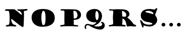 Goudy Stout Std Regular Font UPPERCASE