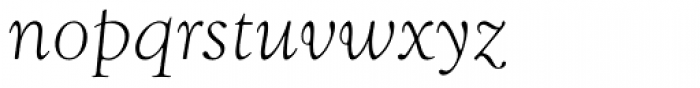 Goudy Swash Light Italic Font LOWERCASE