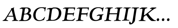 Goudy Type Italic Font UPPERCASE