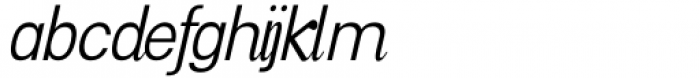 Govandi Adhiwan Thin Italic Font LOWERCASE
