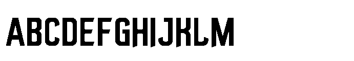 Govten Cut Bold Font UPPERCASE