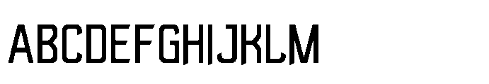 Govten Cut Regular Font UPPERCASE