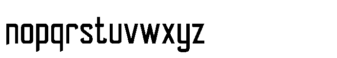 Govten Cut Regular Font LOWERCASE