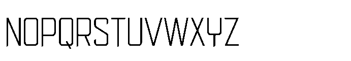 Govten Cut Thin Font UPPERCASE