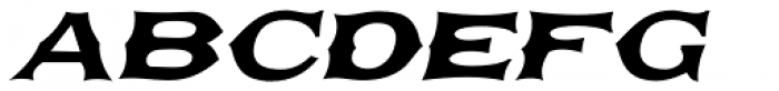 Gower Gulch Oblique JNL Font LOWERCASE