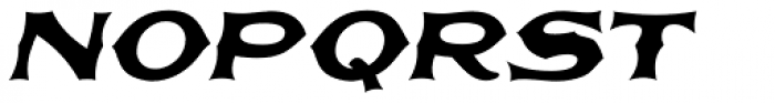 Gower Gulch Oblique JNL Font LOWERCASE