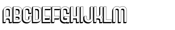 Goxac Shadow Font UPPERCASE