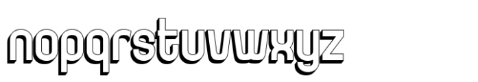 Goxac Shadow Font LOWERCASE