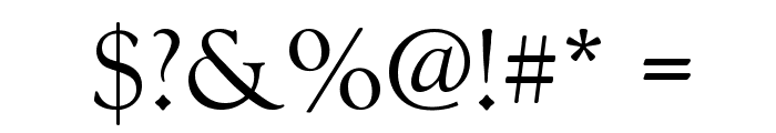 Goudy Old Style Font OTHER CHARS
