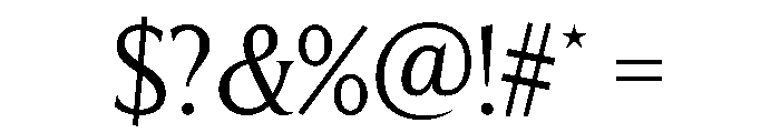 Goldscheider Titling Font OTHER CHARS