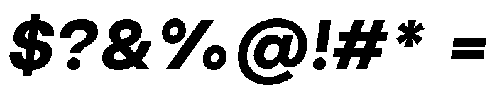 GoodSans BlackItalic Font OTHER CHARS