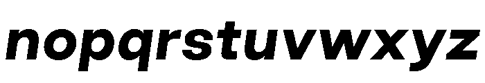 GoodSans BlackItalic Font LOWERCASE