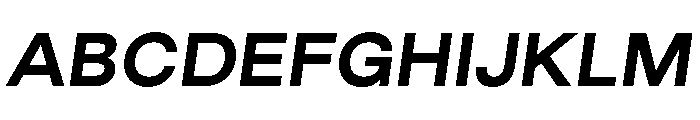 GoodSans BoldItalic Font UPPERCASE