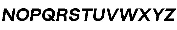 GoodSans BoldItalic Font UPPERCASE