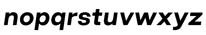 GoodSans BoldItalic Font LOWERCASE