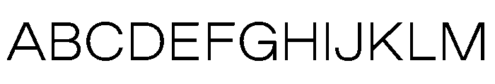 GoodSans ExtraLight Font UPPERCASE