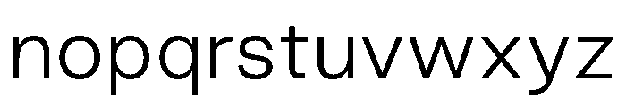 GoodSans ExtraLight Font LOWERCASE
