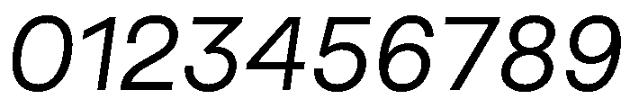 GoodSans LightItalic Font OTHER CHARS