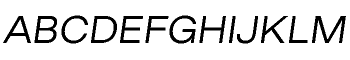 GoodSans LightItalic Font UPPERCASE