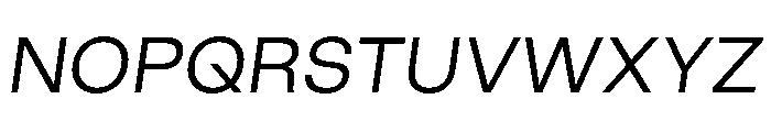 GoodSans LightItalic Font UPPERCASE