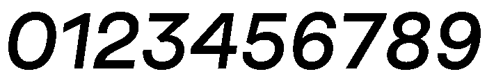 GoodSans MediumItalic Font OTHER CHARS