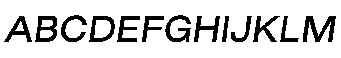 GoodSans MediumItalic Font UPPERCASE
